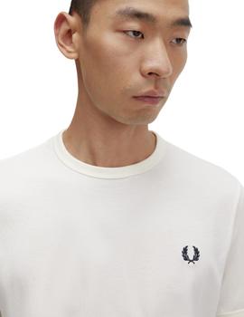 Camiseta Fred Perry Ringer Crudo