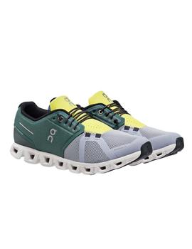 Zapatillas On Running Cloud 5M Verde/Gris