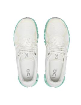 Zapatillas On Running Cloud 5 mujer  blanca y verde