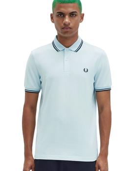 Polo Fred Perry Twin Tipped Celeste