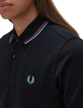 Polo Fred Perry Twin Tipped Marino