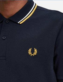 Polo Fred Perry Twin Tipped azul