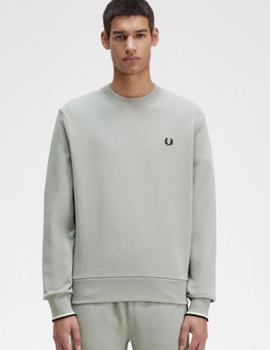 Sudadera Fred Perry  hombre Crew Neck Gris