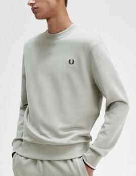 Sudadera Fred Perry  hombre Crew Neck Gris