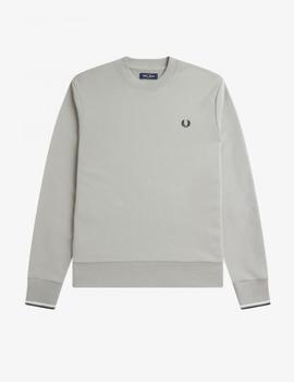 Sudadera Fred Perry  hombre Crew Neck Gris