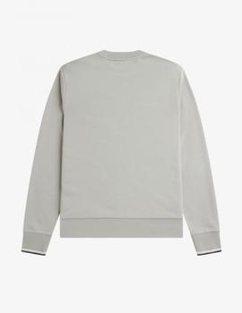 Sudadera Fred Perry  hombre Crew Neck Gris