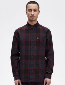 Camisa Fred Perry Tartan Granate/Marino