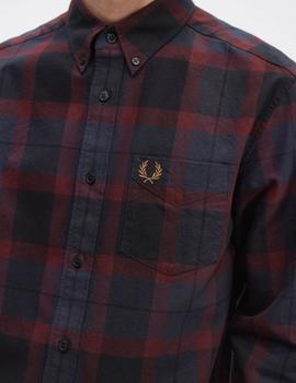 Camisa Fred Perry Tartan Granate/Marino