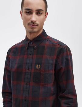 Camisa Fred Perry Tartan Granate/Marino