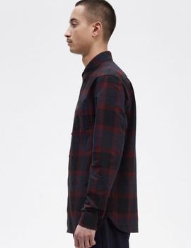 Camisa Fred Perry Tartan Granate/Marino