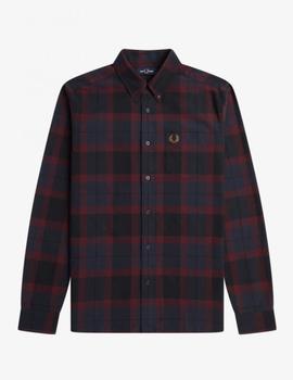 Camisa Fred Perry Tartan Granate/Marino