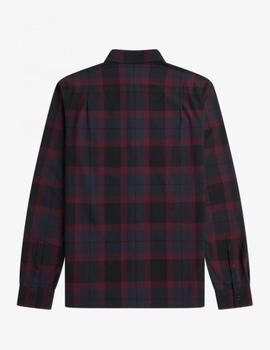 Camisa Fred Perry Tartan Granate/Marino