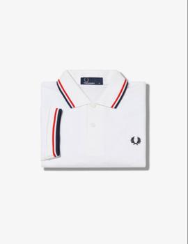 Polo Fred Perry Blanco