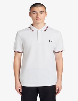 Polo Fred Perry Blanco