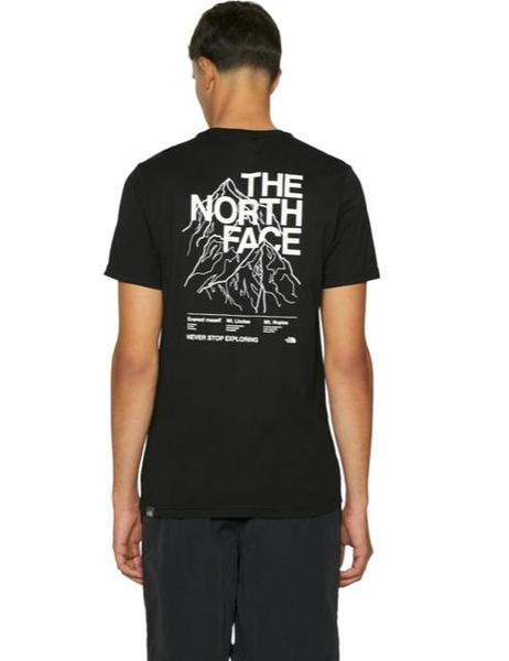 Camiseta north online face negra