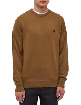 Jersey Fred Perry Classic Crew Mostaza hombre