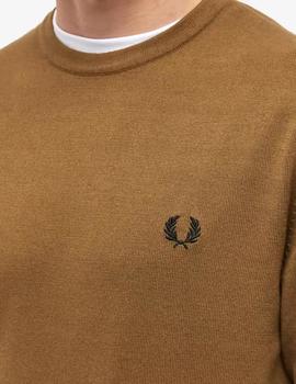 Jersey Fred Perry Classic Crew Mostaza hombre