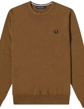 Jersey Fred Perry Classic Crew Mostaza hombre