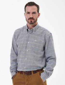 Camisa Barbour M/L Henderson azul y verde