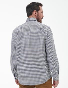 Camisa Barbour M/L Henderson azul y verde