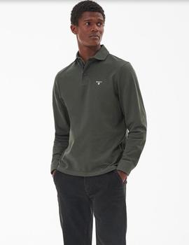 Polo Barbour Liso m/c Firbank Verde