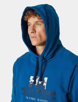 Sudadera HH Arctic Ocean Hoodie Azulón