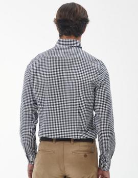 Camisa Barbour M/L Finke Tai Lo Negra/Blanca hombre