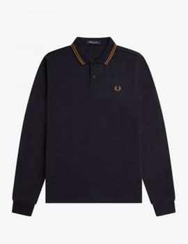 Polo Fred Perry Ls Twin Tipped Marino