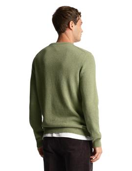 Jersey Lyle & Scott Crewn Lambswool Verde hombre