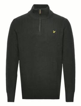 Jersey Lyle & Scott Rib Quarter Zip Marengo hombre