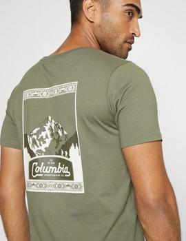 Camiseta Columbia CSC Seasonal Logo Verde Oliva