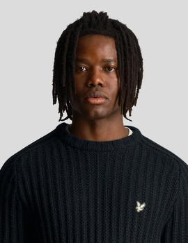 Jersey Lyle & Scott Heavy Knit Negro hombre