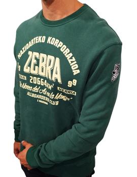 Sudadera Zebra Allboarders s/capucha Verde hombre