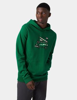 Sudadera HH F2F Organic Cotton Hoodie Verde Hombre