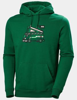 Sudadera HH F2F Organic Cotton Hoodie Verde Hombre