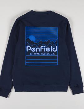 Sudadera Penfield P. Bear Chest Marina hombre