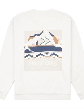 Sudadera Penfield Geo Back Print Crudo hombre