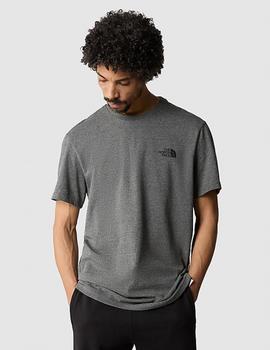 Camiseta The North Face S/S Simple Dorn Gris Hombre