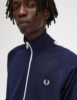 Sudadera Fred Perry Taped Track Marina hombre