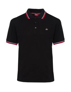 Polo Merc Card Negro/Rojo/Blanco hombre