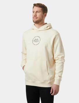 Sudadera HH Core Graphic Hoodie Crudo hombre