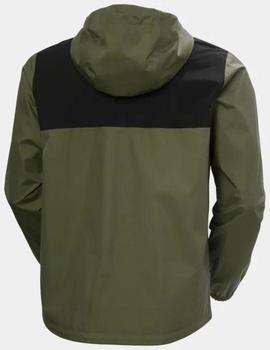 Parka HH Vancouver Rain Verde Oliva hombre