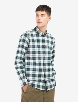 Camisa Barbour Oxbridge Marina/ Verde hombre