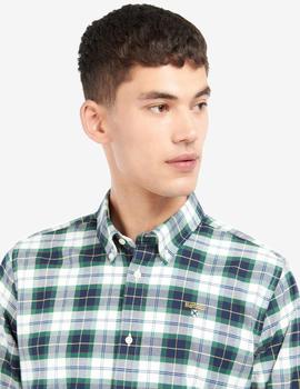 Camisa Barbour Oxbridge Marina/ Verde hombre