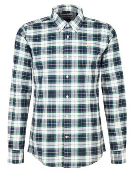 Camisa Barbour Oxbridge Marina/ Verde hombre