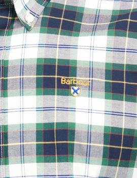 Camisa Barbour Oxbridge Marina/ Verde hombre