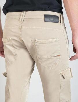 Pantalón Le Temps des Cerises Vaquero Beige hombre