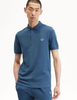 Polo Fred Perry Plain Azul hombre