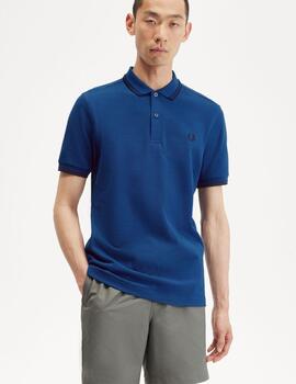 Polo Fred Perry Twin Tipped Azul Tinta hombre