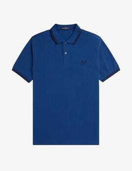 Polo Fred Perry Twin Tipped Azul Tinta hombre